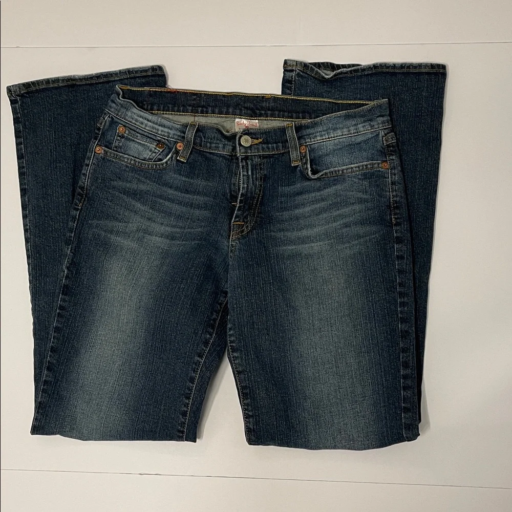 Y2K Lucky Brand Midrise Flare mid tone wash jeans women’s size 10